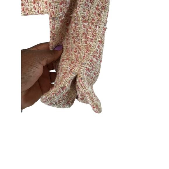 Bernard Zins Blazer Pink Tweed Twee‎ Office Work Career Business Size 4 - Picture 8 of 13